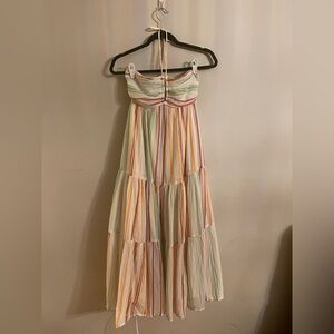 American Eagle Outfitters Pastel Striped Dress